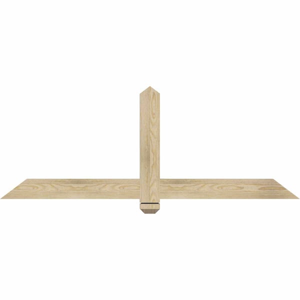Ekena Millwork Eugene Rough Sawn Timber Gable Bracket, Douglas Fir, 60"W x 22"H x 2"D x 4"F, 9/12 Pitch GBW060X22X0204EUG00RDF - main